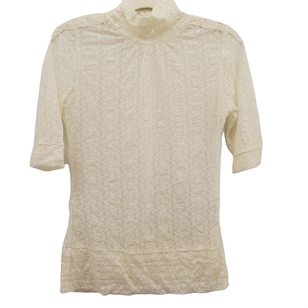Streetwear Society Nylon Lace Sheer Blouse